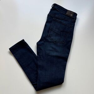 AEO Dark Indigo High Rise Jeggings